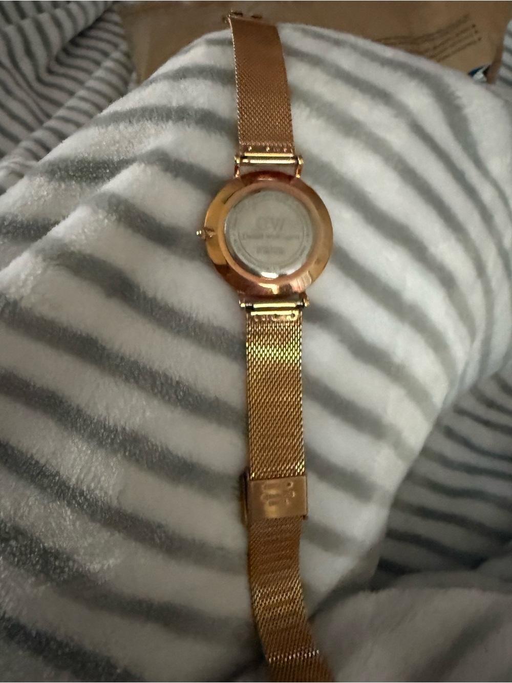 Daniel Wellington Rose Gold Mesh Strap Women's Watch with White Dial - Picture 3 of 4